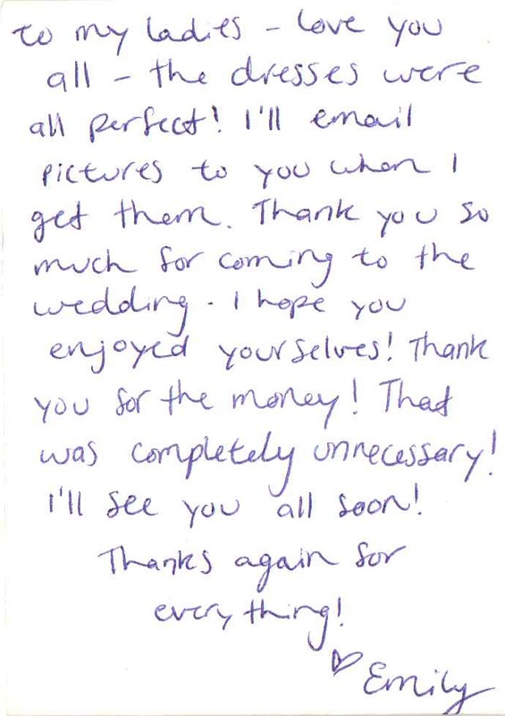 Letter of Testimonial Emily